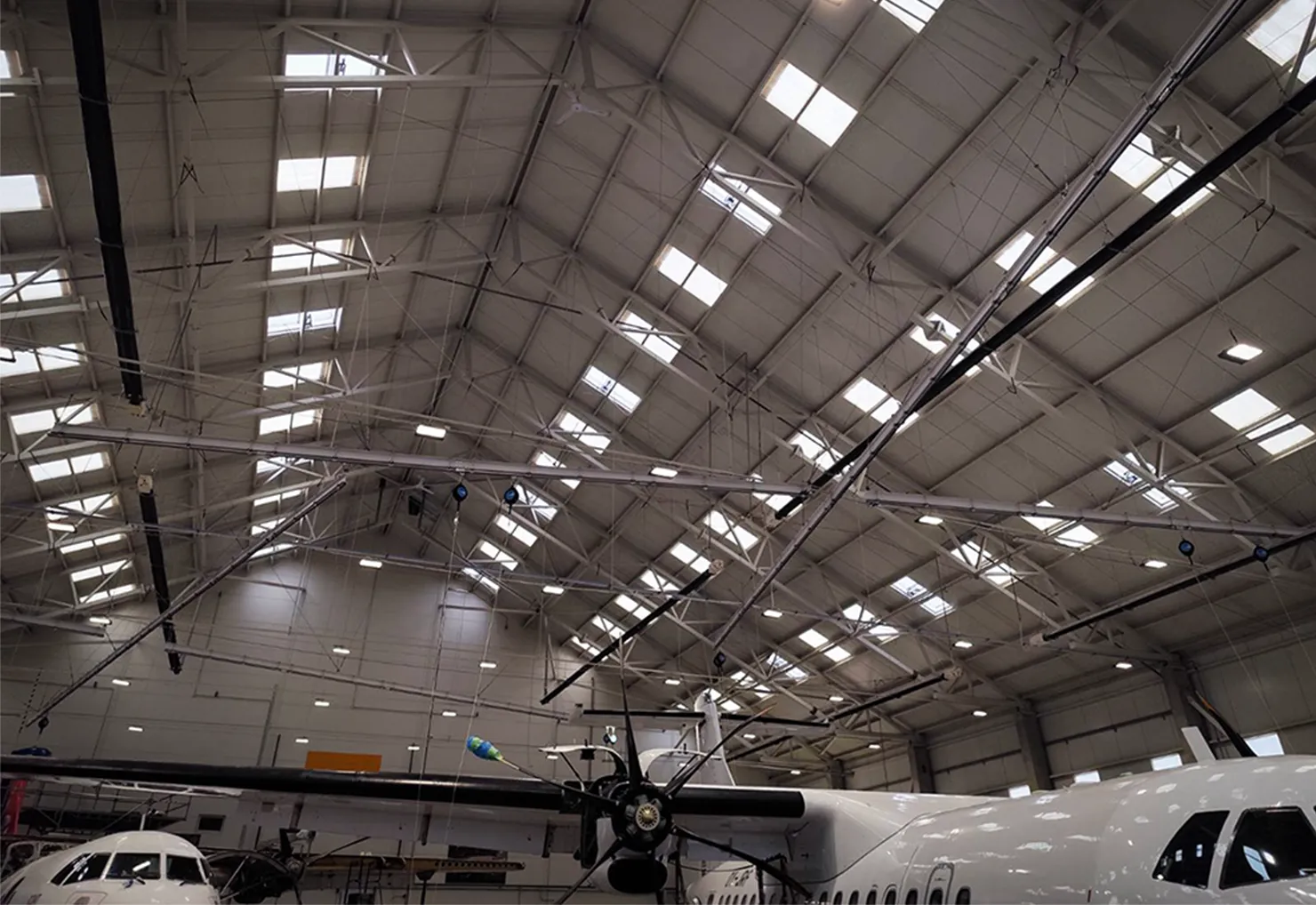 Orlaivių aptarnavimo angaro kritimo apsaugos sistemų (vedlinių) projektavimas ir montavimas